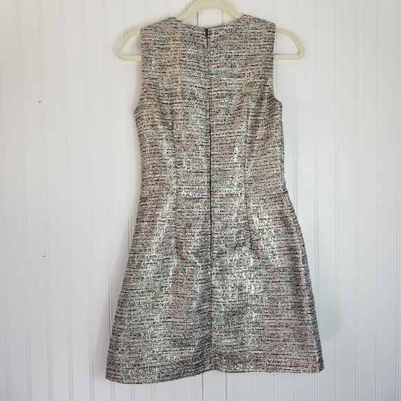 French Connection Metallic Sunlight Mini Dress. - Picture 7 of 7